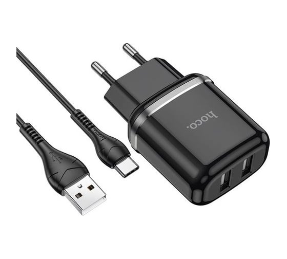 Автомобильное ЗУ Borofone BZ19, 2,4A 2хUSB-A + кабель USB на Lightning, золотистое 23752-BZ19iGL 1