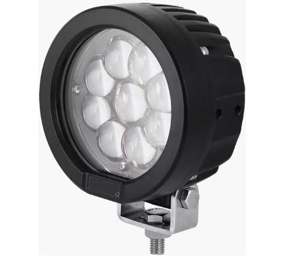 Фара дополнительная круглая АВТОЭЛЕКТРИКА (аналог APOLLO APL5059-045WBL) синий направленный свет, 9 диодов 45W, 12/24V AE45R-9LED-70HC-BL 09.02561