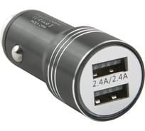 Автомобильное зарядное устройство Red Line AC-5 Tech 2 USB, модель, 2.4 А, черный УТ000016521