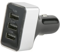 Автомобильное зарядное устройство Red Line Tech АС-13 lite 3 USB, 1 A, черный УТ000023701