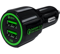 Автомобильное зарядное устройство Red Line Tech AC2-30 2 USB, Quick Charge 3.0, черный УТ000015783