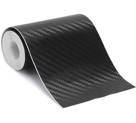 Декоративная самоклеящаяся защитная карбоновая 3D лента Daytona черный, 150 мм, 3 м, для порогов, кузова и салона MP1621015030