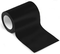 Декоративная матовая самоклеящаяся защитная пленка Daytona чёрная, 100 мм, 5 м, для авто на пороги, кузов и салон MP1664010050