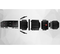 Защита радиатора, картера, КПП, РК и топливного бака АвтоБроня для JAC T9 24-н.в. K111.09216.1