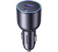 Автомобильное зарядное устройство EC701 63W 2-Port USB-C PD и USB-A w/o Cable Fast Car Charger без кабеля. Цвет: серый Ugreen 35023_