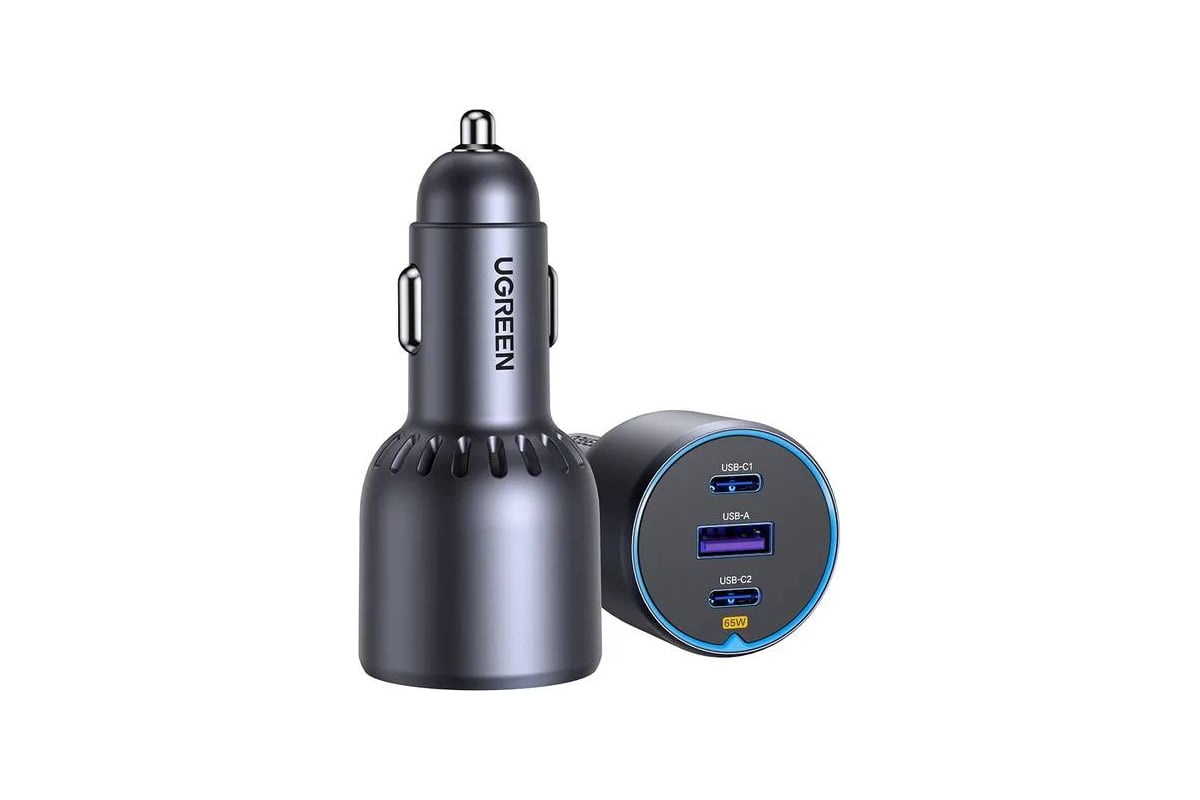 EC703 35024 75W 2 USB C PD 3.0 USB A w o Cable Fast Car Charger. Ugreen 35024