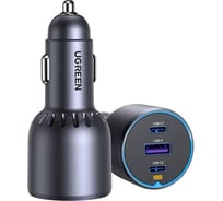 Автомобильное зарядное устройство EC703 (35024) 75W 2 USB-C PD 3.0 USB-A w/o Cable Fast Car Charger. Цвет: серый Ugreen 35024_