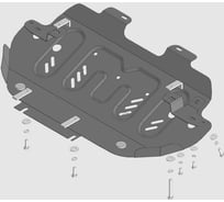 Защита стальная MOTODOR 2 мм Р JAC T9 78315