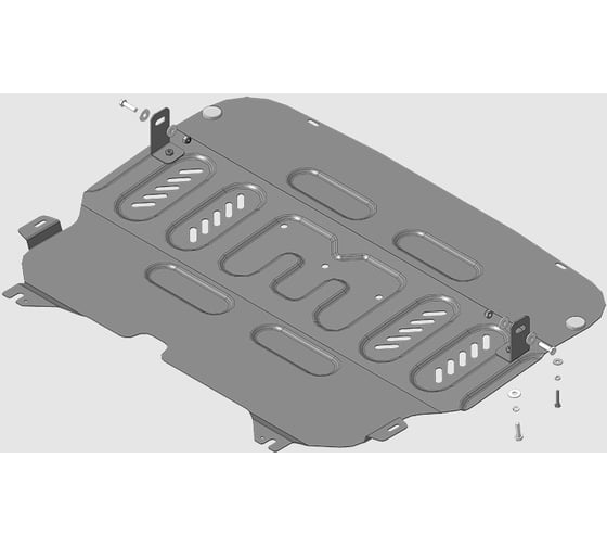 Защита стальная MOTODOR 2 мм Д,КПП Citroen C3, V=1.5D, FWD, 2016-2020 71602