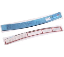 Декоративная накладка бампера DolleX для SKODA Yeti I рестайлинг 2013-2018 г.в., штамп SKODA NBI-076