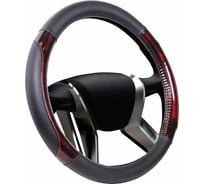 Оплетка на руль SENATOR Oregon экокожа, M, бордовый OPLS1701