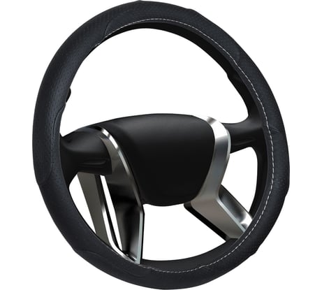 Оплетка на руль SENATOR Texas кожаная, M, 38 см, черный OPLS0901