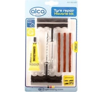 Набор для ремонта шин Alca 6 предметов, 3 ремонтных вставки, клей, инструмент 563600