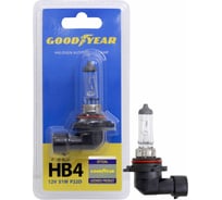 Автомобильная галогенная лампа Goodyear НB4, 12 В, 51 Вт, P22d GY010041