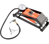 Металлический ножной насос с манометром АвтоDело 42056 16876