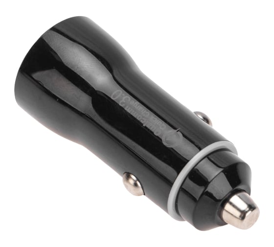 Автозарядка в прикуриватель REXANT АЗУ USB-A (QC 3.0)+USB-C (PD), 38Вт черная 18-1200