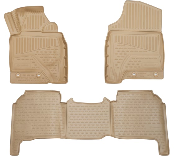 Коврики Element 3D в салон TOYOTA Land Cruiser /200 р/ 2012-, 3шт бежевый 3DA0N025212k 1