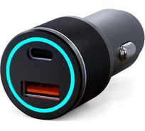 Автомобильное зарядное устройство REXANT c двумя портами (USB-C + USB-A) c LED-подсветкой, 48Вт 18-2230-5