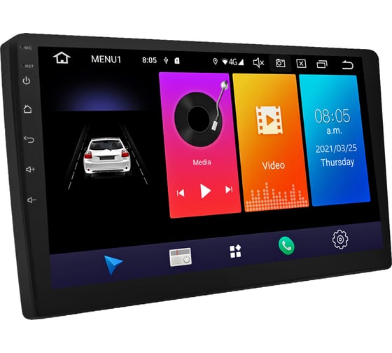 Цифровой медиа-ресивер ACV 2din/мультимедиа/9"/Android 13/1280*720/2+32Гб/FM/AM/USB/RDS/SD/4*50/BT/GPS AD-9001 DSP