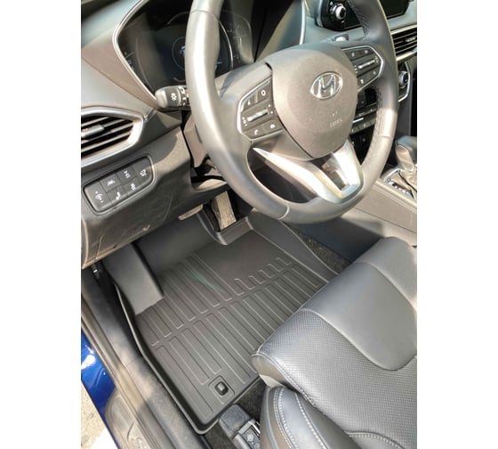 Коврики в салон SRTK 3D LUX резиновые, для Hyundai Santa Fe IV 2018- г.в. 3D.HY.SAN.18G.02X88