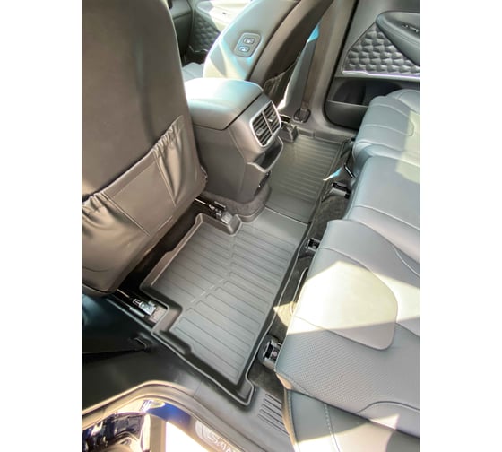Коврики в салон SRTK 3D LUX резиновые, для Hyundai Santa Fe IV 2018- г.в. 3D.HY.SAN.18G.02X88