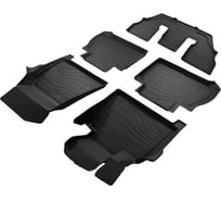 Коврики в салон SRTK 3D LUX резиновые, для BMW X7 G07 6 SEATS 2018- г.в. 3D.BM.X.7.6S.18G.08Х06