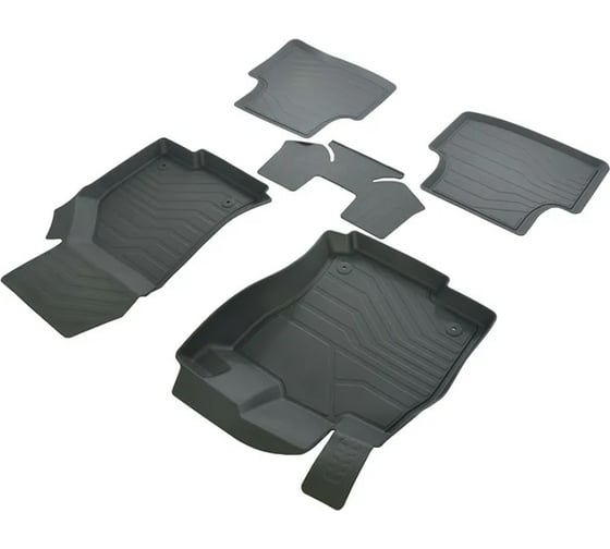 Коврики в салон SRTK 3D LUX резиновые, для Skoda Octavia A7/A8 2013- г.в. 3D.SK.OCTAV.13G.02X55