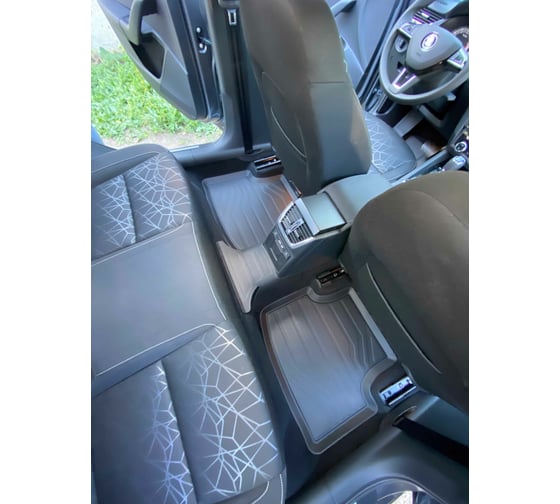 Коврики в салон SRTK 3D LUX резиновые, для Skoda Octavia A7/A8 2013- г.в. 3D.SK.OCTAV.13G.02X55