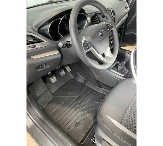 Коврики в салон SRTK 3D LUX резиновые, для Lada Vesta SD/SW/SW Cross 2015- г.в. 3D.LD.V.15G.08012
