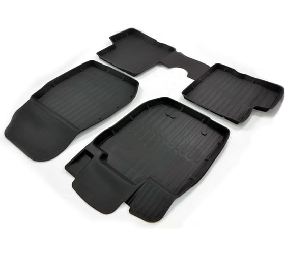 Коврики в салон SRTK 3D LUX резиновые, для Nissan Terrano 2WD/4WD 2017- г.в. 3D.NS.TER.17G.02X35 1