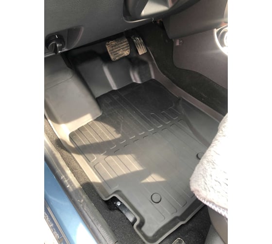Коврики в салон SRTK 3D LUX резиновые, для Nissan Terrano 2WD/4WD 2017- г.в. 3D.NS.TER.17G.02X35