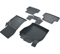 Коврики в салон SRTK 3D LUX резиновые, для SEAT Leon 2012- г.в. 3D.SE.LE.12G.02X55