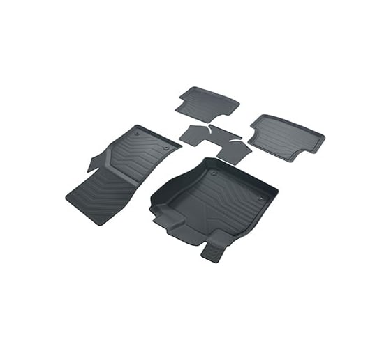 Коврики в салон SRTK 3D LUX резиновые, для SEAT Leon 2012- г.в. 3D.SE.LE.12G.02X55