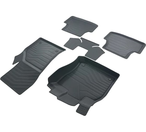 Коврики в салон SRTK 3D LUX резиновые, для Volkswagen Golf VII 2013- г.в. 3D.W.G.7.13G.02X55