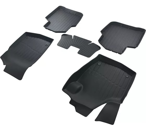 Коврики в салон SRTK 3D LUX резиновые, для Volkswagen Polo 2020- г.в. 3D.W.POL.20G.02061 1