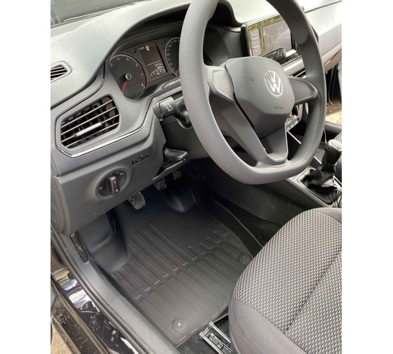 Коврики в салон SRTK 3D LUX резиновые, для Volkswagen Polo 2020- г.в. 3D.W.POL.20G.02061