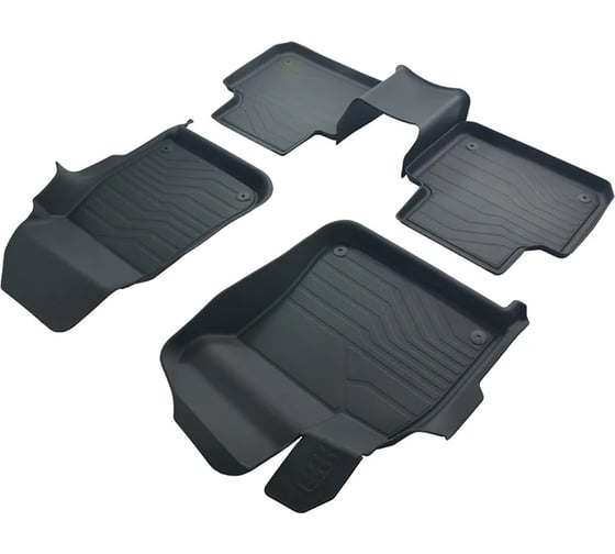 Коврики в салон SRTK 3D LUX резиновые, для Volkswagen Touareg III 2018- г.в. 3D.VW.TOUAR.18G.08005