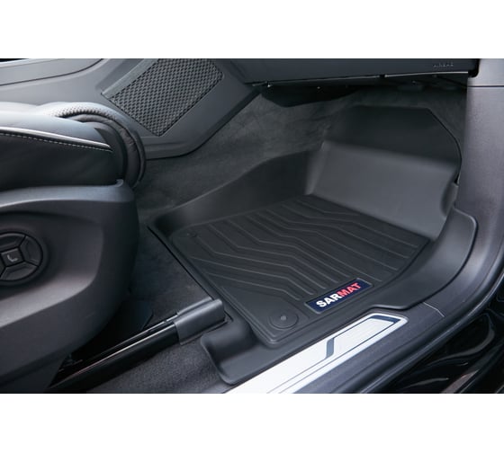 Коврики в салон SRTK 3D LUX резиновые, для Volkswagen Touareg III 2018- г.в. 3D.VW.TOUAR.18G.08005