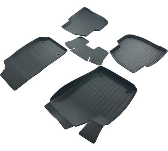Коврики в салон SRTK 3D LUX резиновые, для Volkswagen Polo SD 2009-2020 г.в. 3D.W.POL.SD.09G.02024 1