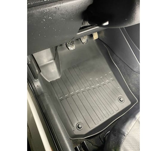Коврики в салон SRTK 3D LUX резиновые, для Volkswagen Polo SD 2009-2020 г.в. 3D.W.POL.SD.09G.02024