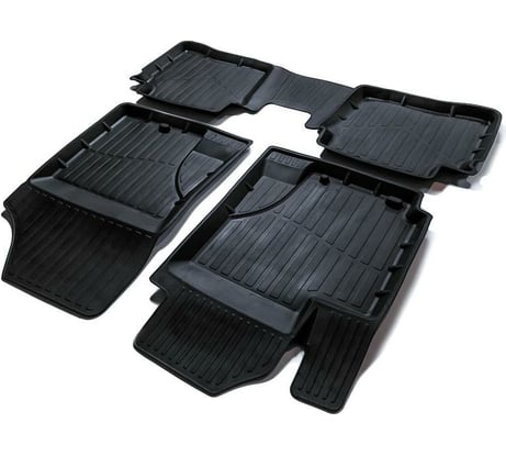 Резиновые коврики SRTK 3D PREMIUM в салон Hyundai Solaris I SD/HB 2010-2017 PR.HY.SOL.10G.02030
