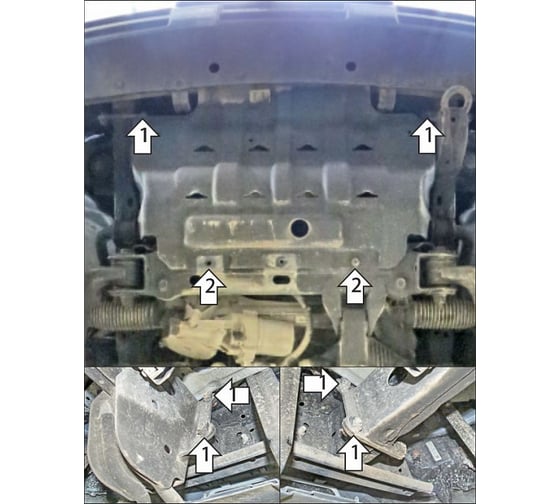 Стальная защита MOTODOR 2 мм Р Great Wall Poer. 73113