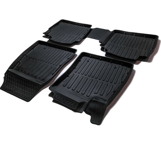 Резиновые коврики SRTK 3D PREMIUM в салон Nissan Tiida II 2015- PR.NS.TI.15G.02070 1