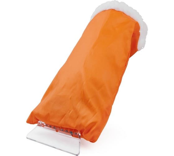 Скребок для снега AUTOPROFI 11х23 см, рукавица, оранжевый SC-1417 ORANGE 1
