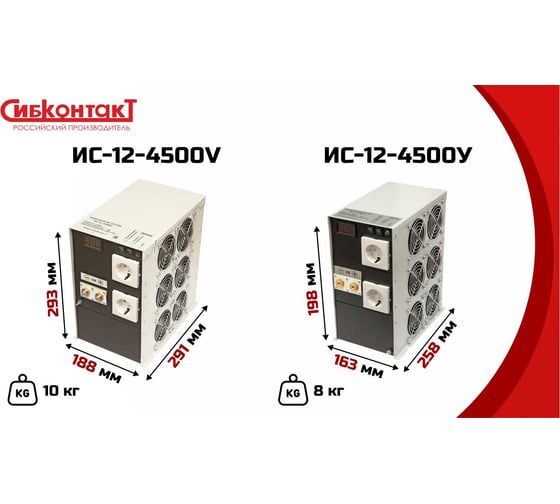 Преобразователь напряжения СИБКОНТАКТ ИС-12-4500V ЦБ-00003158