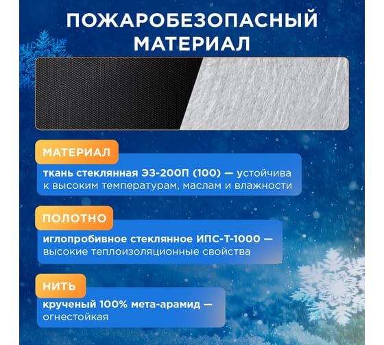 Утеплитель двигателя REXANT Вlack Premium, двойной слой, размер L, 160x90 см 80-0331