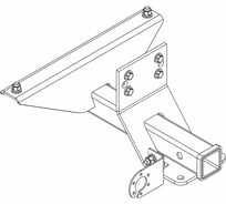 Фаркоп без шара ТСУ УАЗ 3163 под квадрат AvtoS UAZ-05