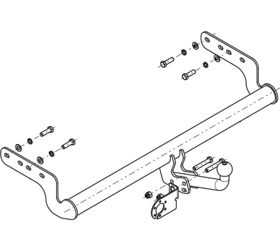 Фаркоп ТСУ HYUNDAI Accent (1999-2012 гг) AvtoS HY 01