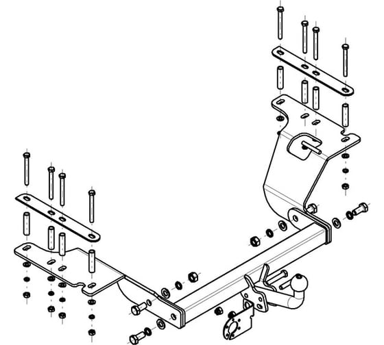 Фаркоп ТСУ HONDA CR-V (03.2002-2006 гг) AvtoS HN 02