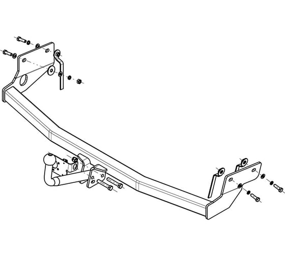 Фаркоп ТСУ FORD FOCUS (1998-2005 гг) AvtoS FD 14
